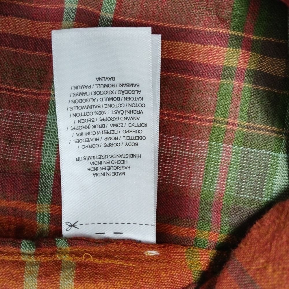 Lauren Ralph Lauren Women's Long Sleeve Plaid Cotton Button Up Shirt. L - Picture 8 of 14